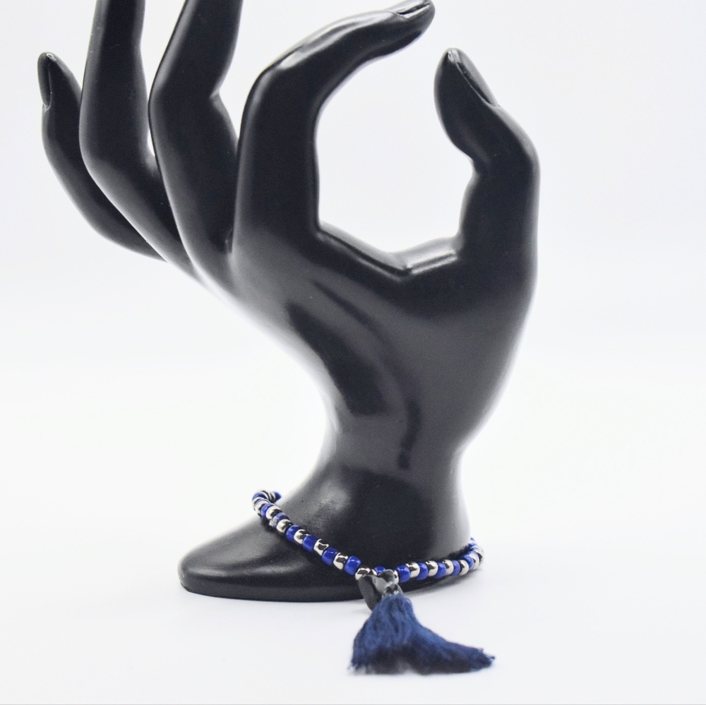 Roaring 20s Style Beaded Bracelet with Tassel